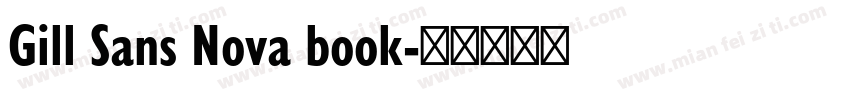 Gill Sans Nova book字体转换